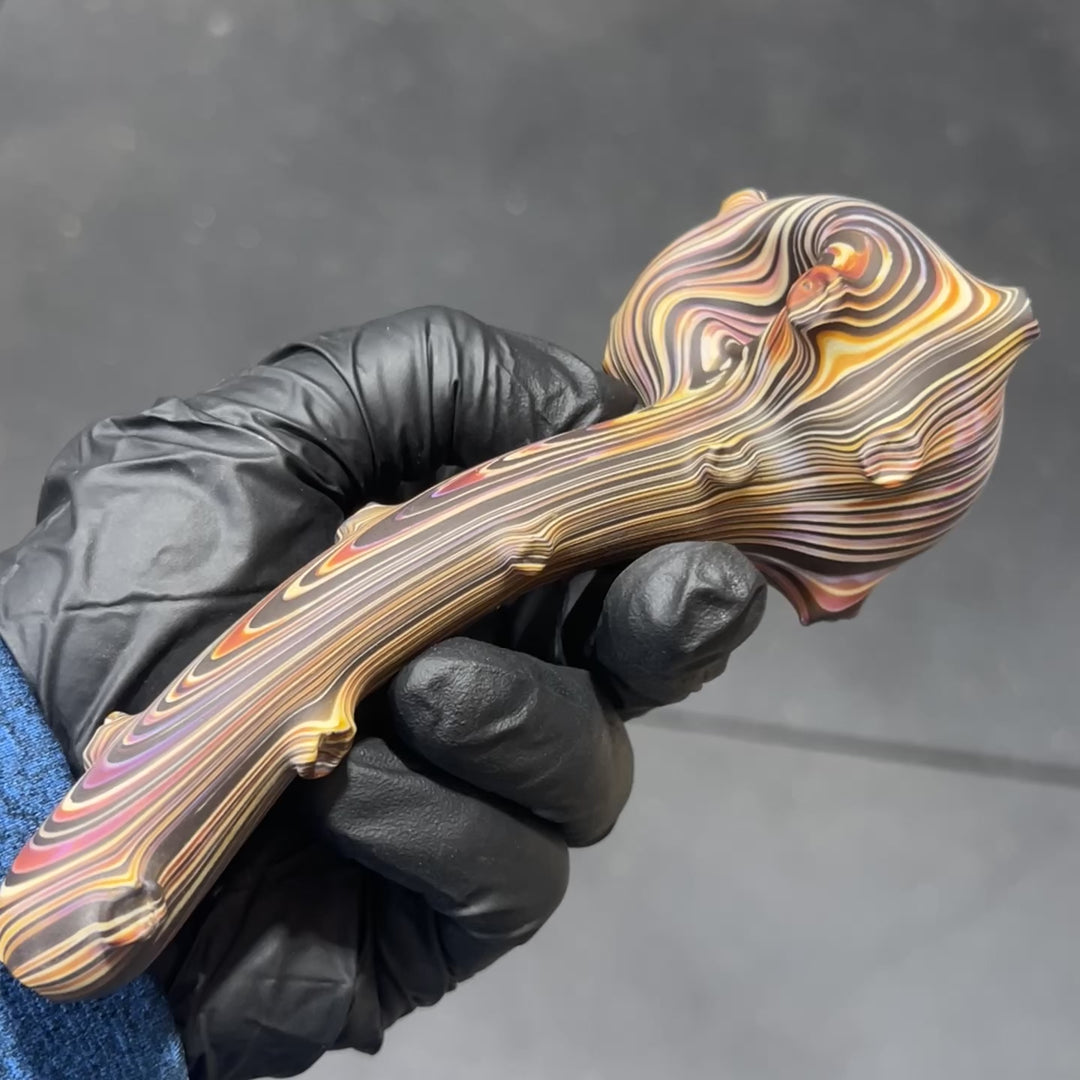 The Hunter Woodgrain Spoon Glass Pipe Wazoo Glass