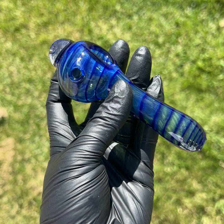 Tahoe Blue Coil Glass Pipe