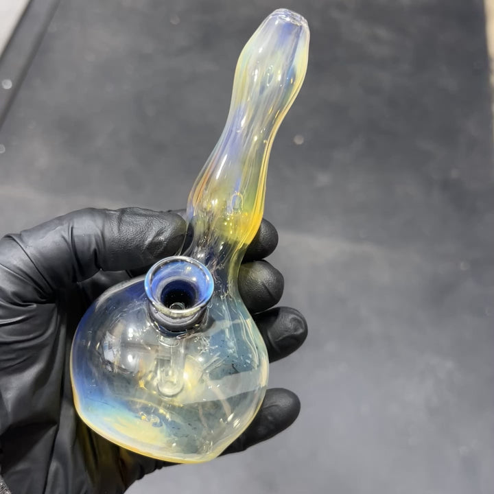 5" Silver Fumed Mini Bong Glass Pipe Mary Jane's Glass