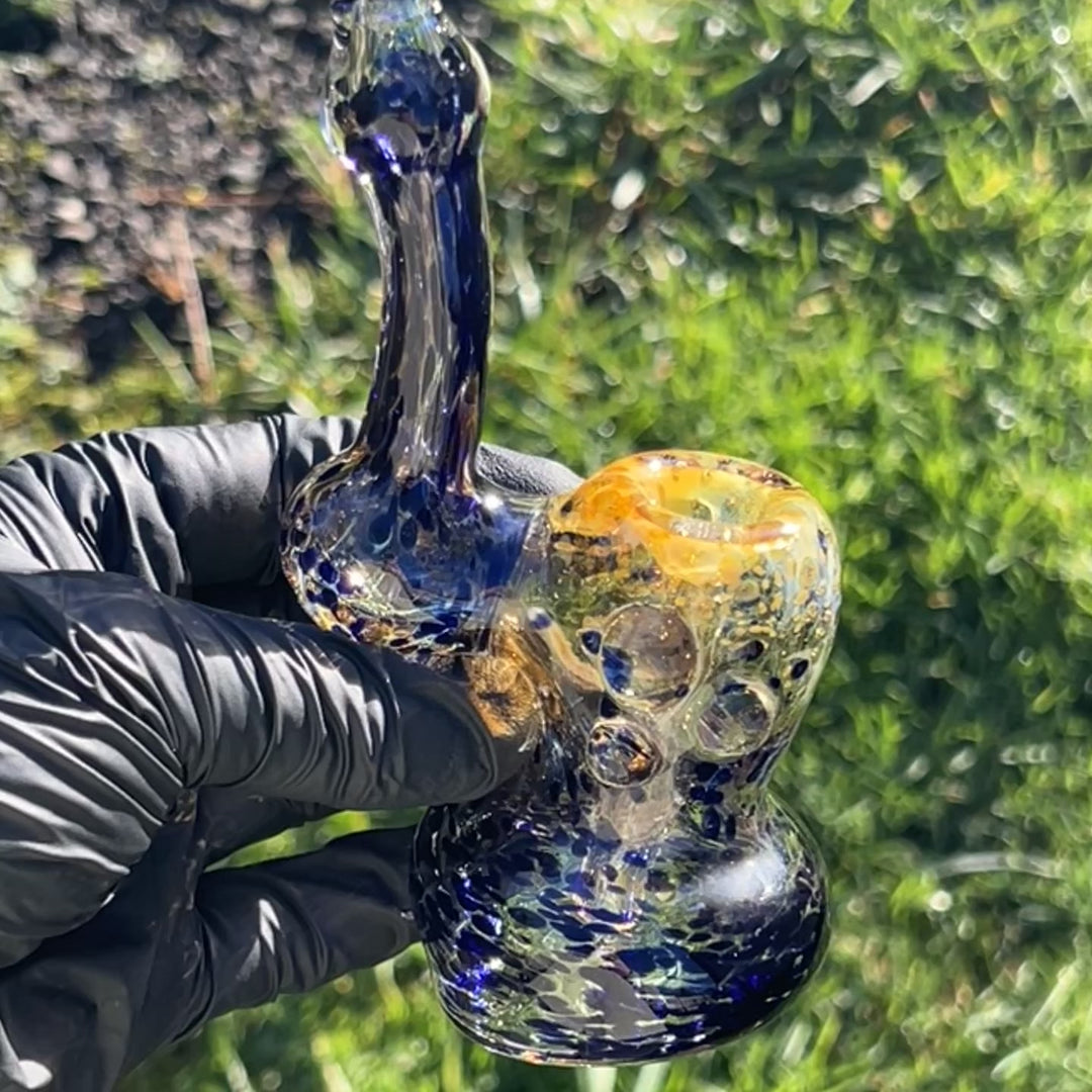 Smooth as Frit Bubbler Glass Pipe Sable Haze