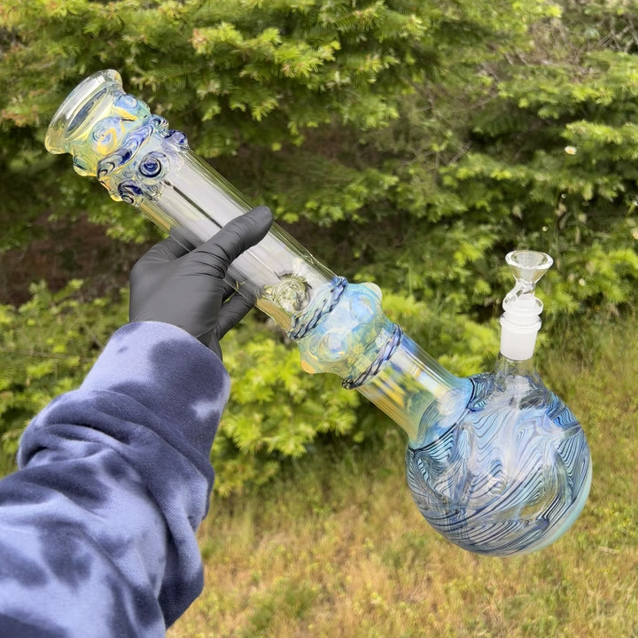 50x5 16" Ripple Fume Bubble Bong