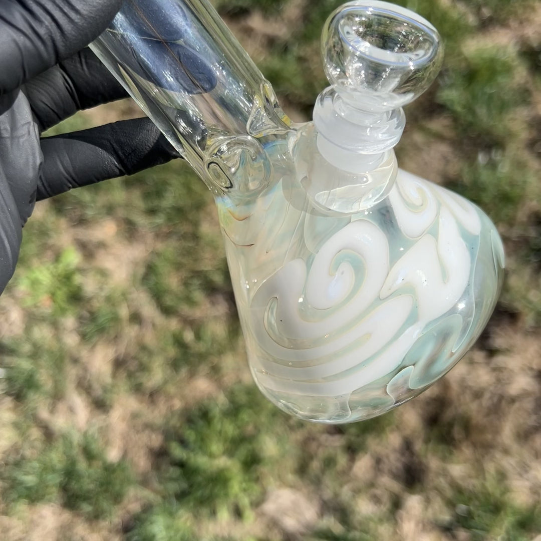 8" Fumed Color Squiggle Beaker Bong