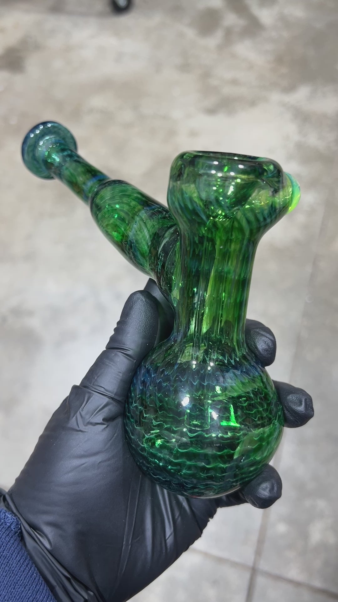 Forest Green Hammer Bubbler