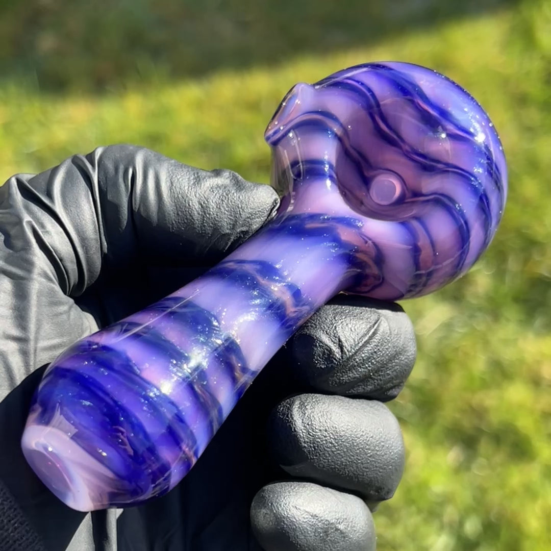 Cheshire Cat Spoon Glass Pipe Jedi Glassworks