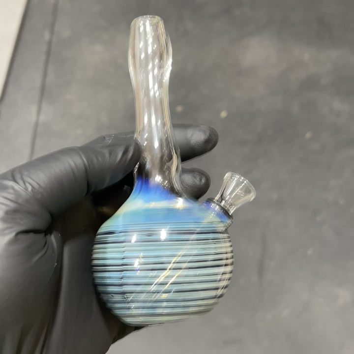 5" Fumed Color Rake Mini Bong Glass Pipe Mary Jane's Glass