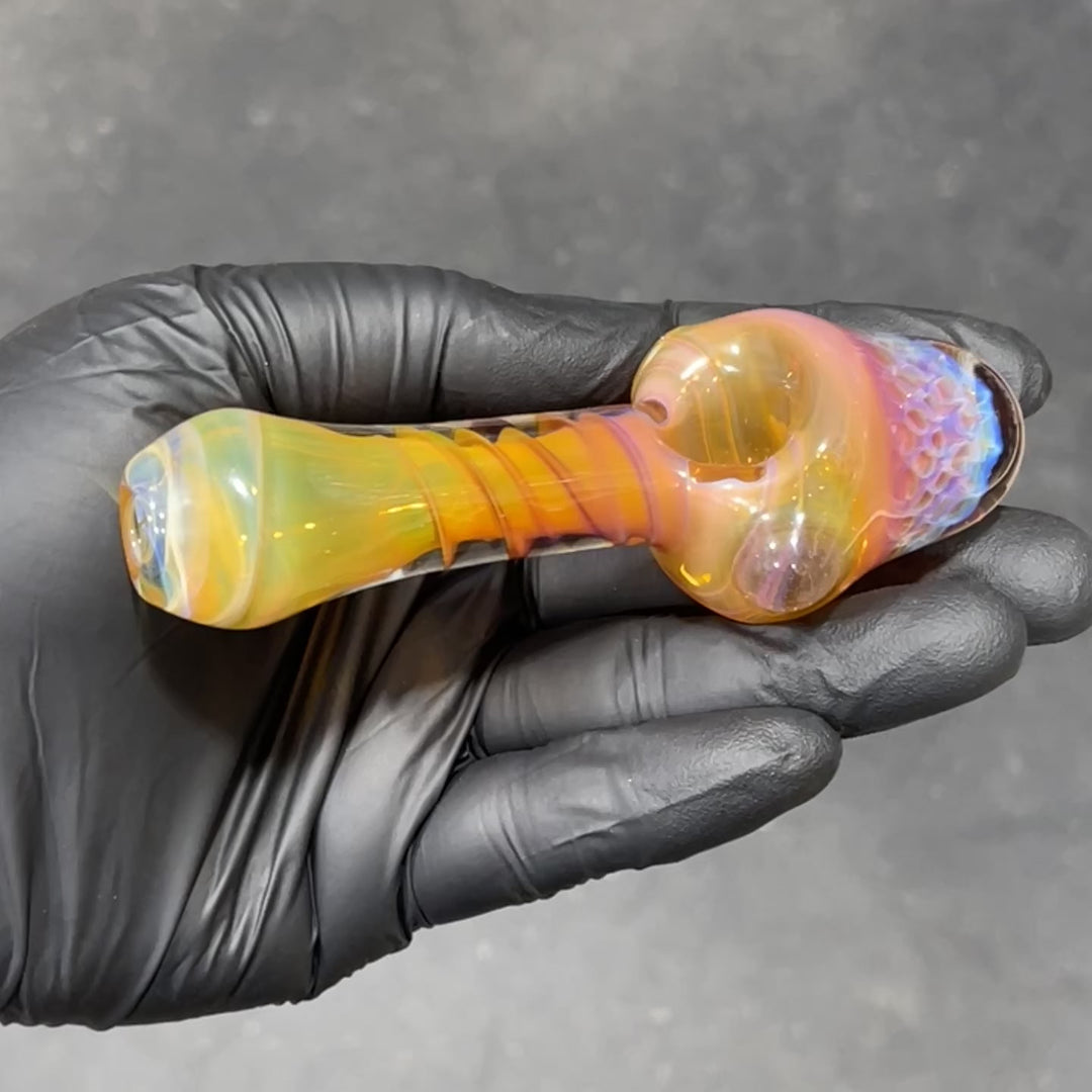 Alien Brain Honeycomb Pipe Glass Pipe Plug a Nug