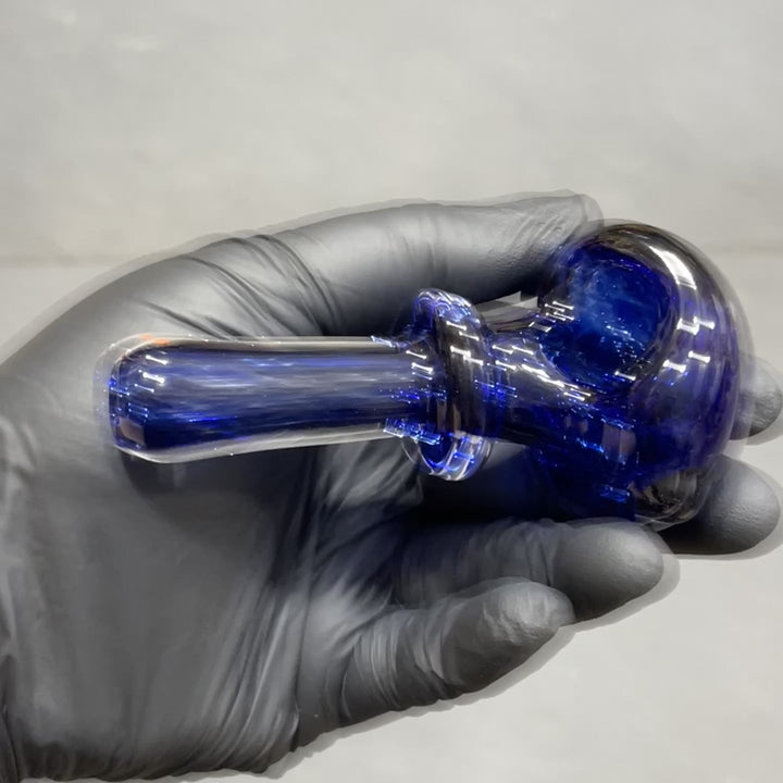 Thick Blue Frit Pipe Glass Pipe Chuck Glass