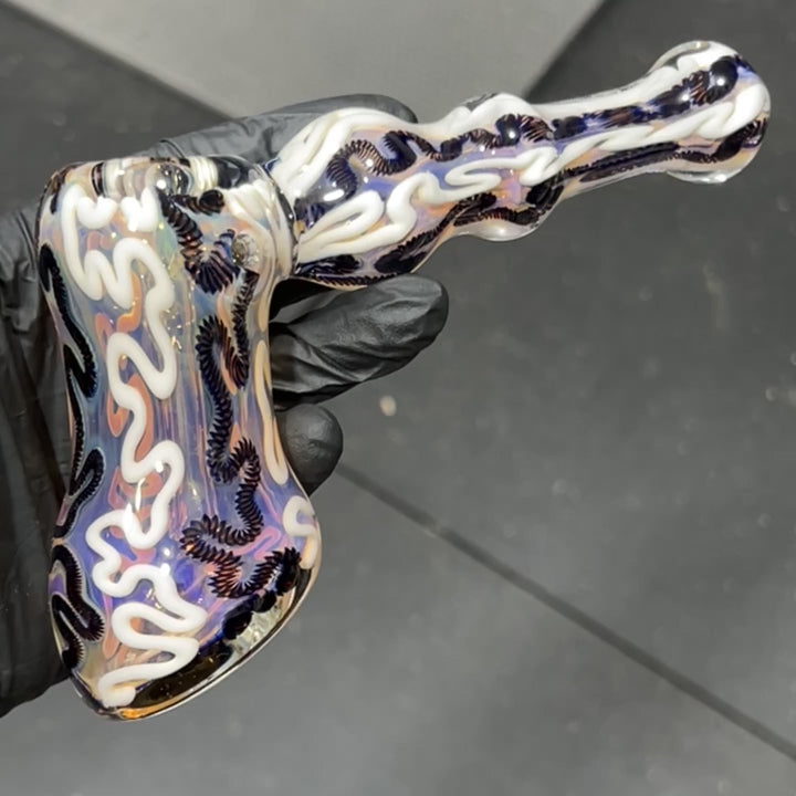 Inside Out Hammer Bubbler Glass Pipe Tiny Mike