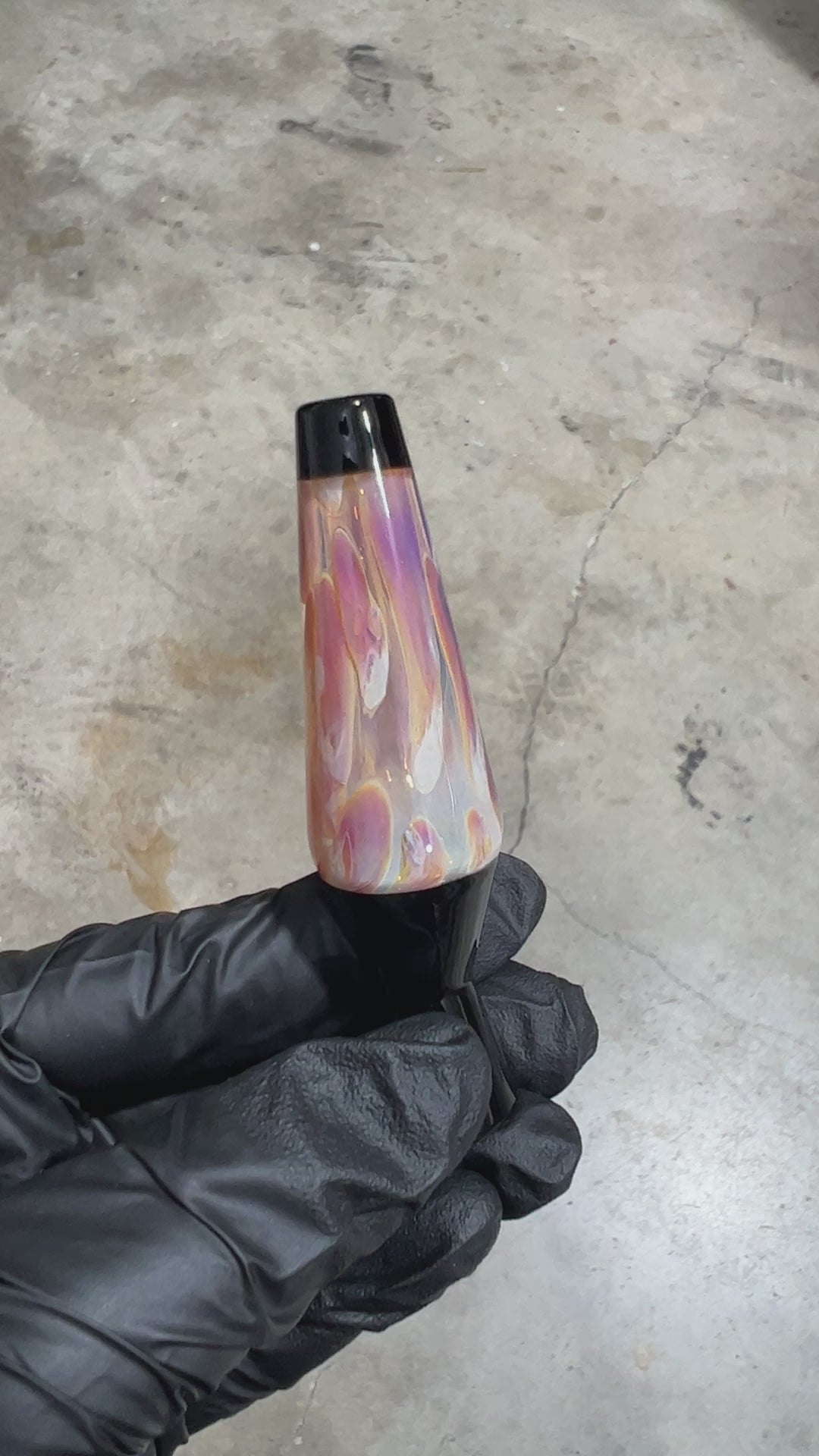 Groovy Chillum Glass Pipe Loco-Motive Glass