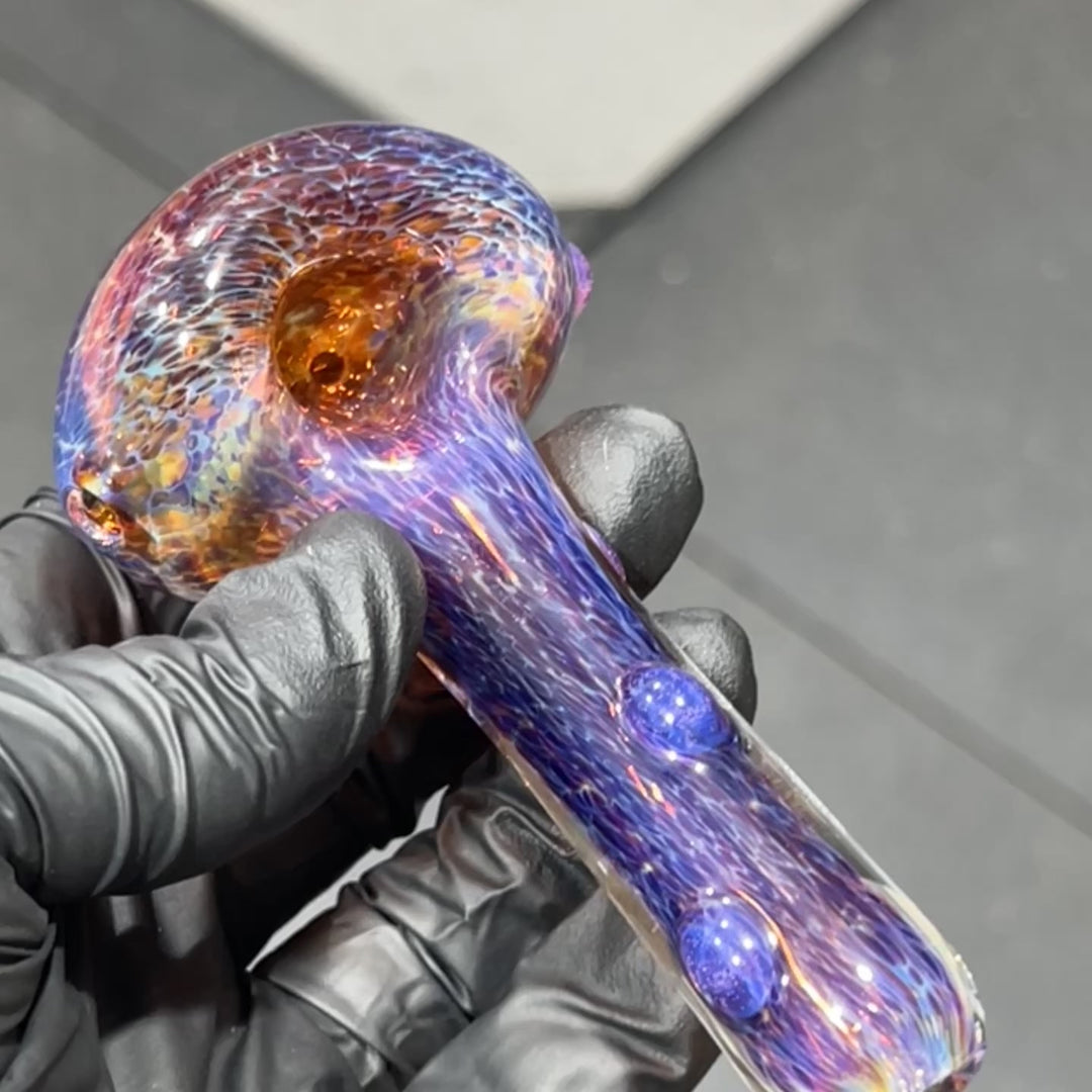 Thick Purple Pipe Glass Pipe Chuck Glass