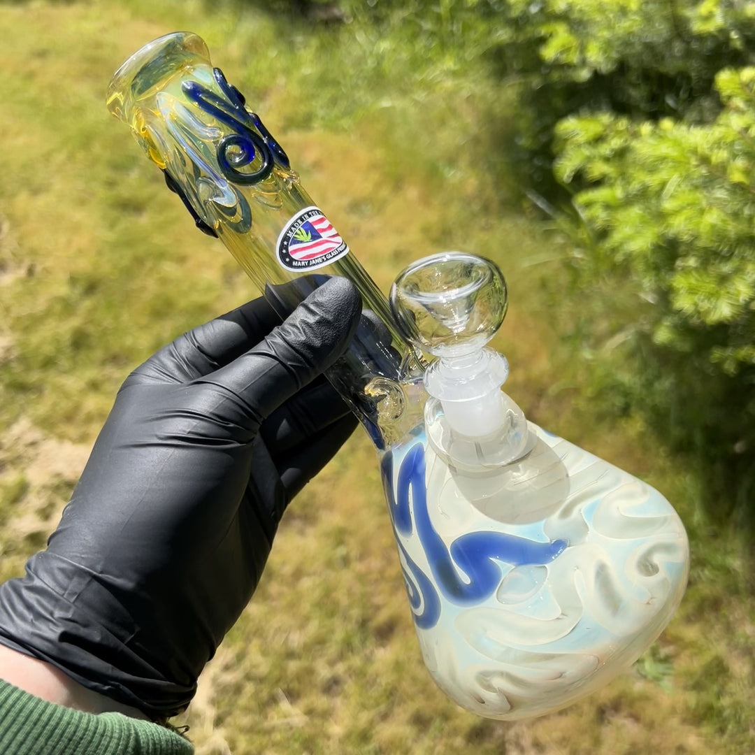 9.5" Fumed Twist Beaker Bong