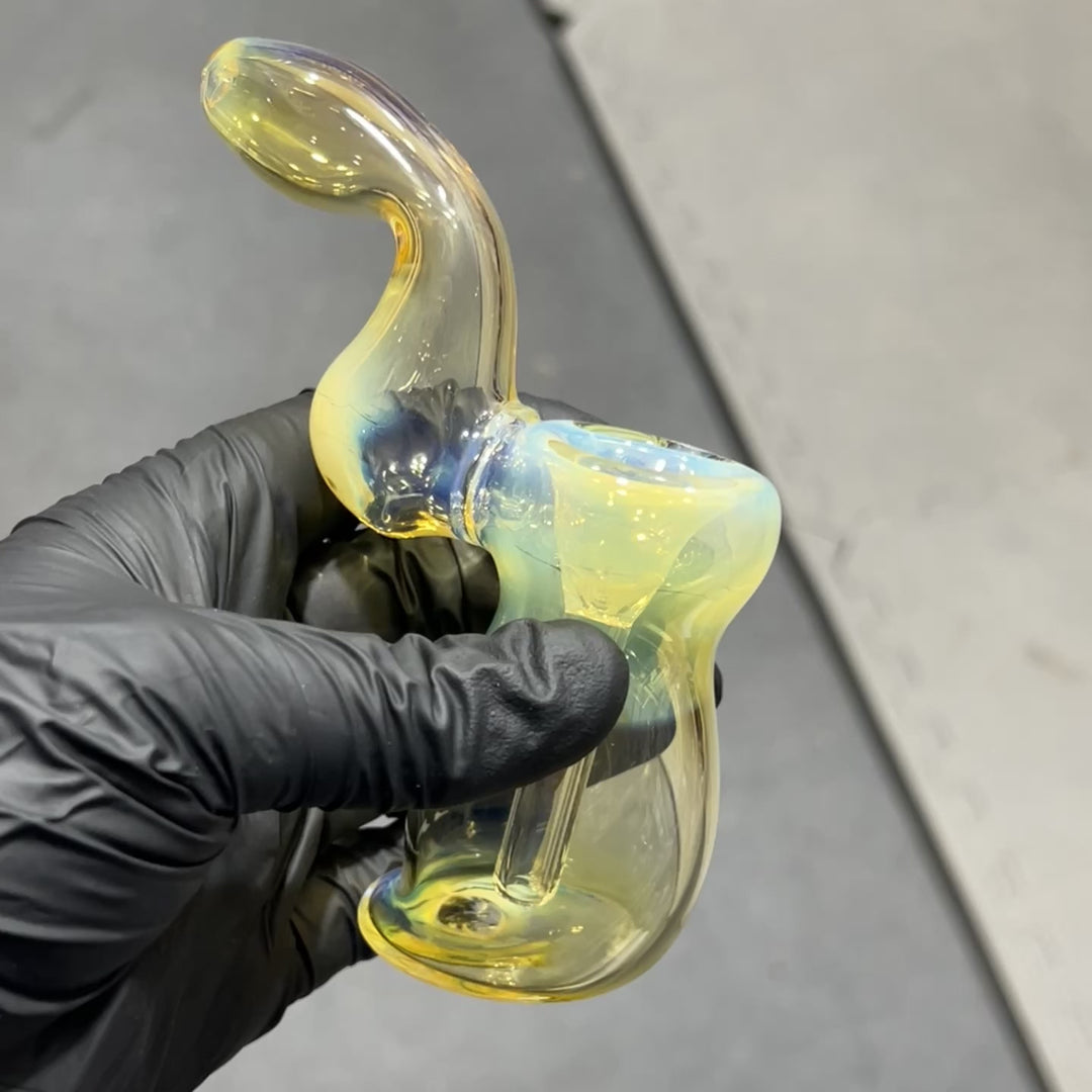 Fumed Bubbler Glass Pipe Mary Jane's Glass