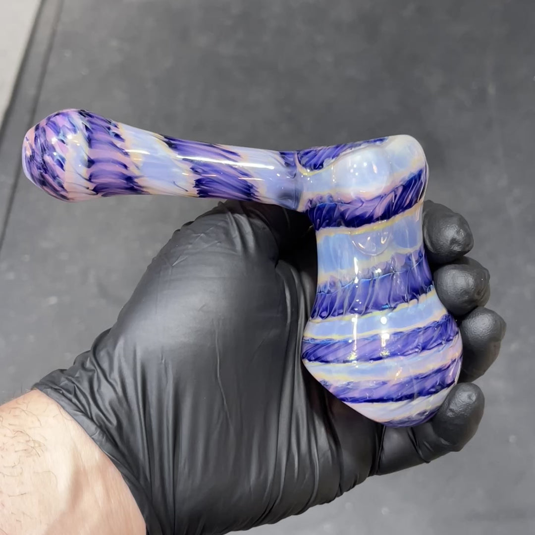 Cheshire Purple Bubbler Glass Pipe Jedi Glassworks