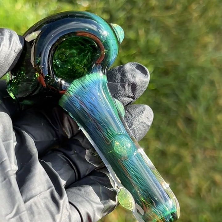 Thick Exp Green Pipe Glass Pipe Chuck Glass