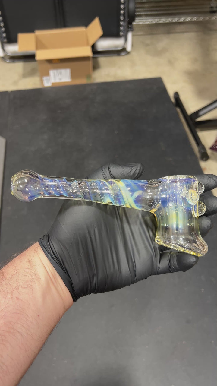 Gold Fumed Hash Hammer Glass Pipe Crondo Glassics