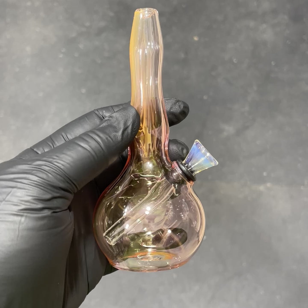 5" Gold Fumed Mini Bong Glass Pipe Mary Jane's Glass