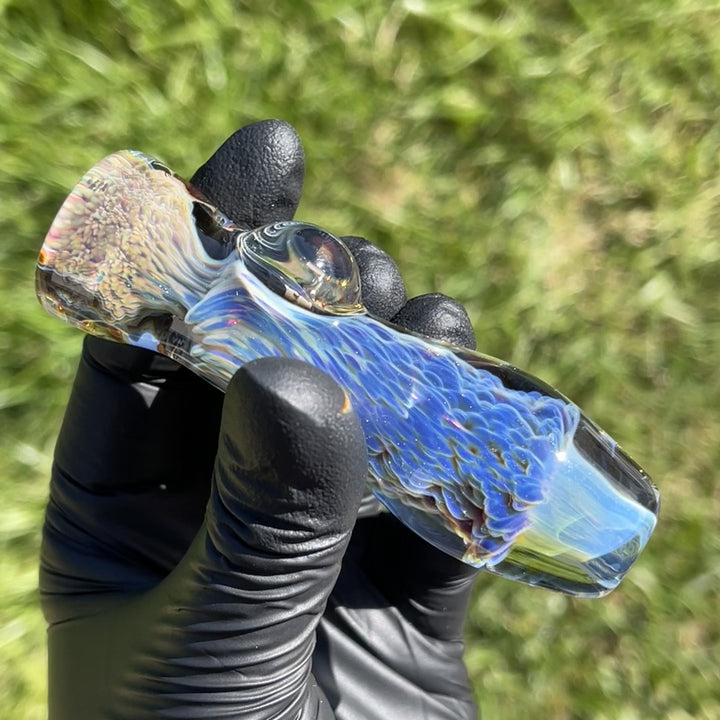 Purple Nebula Chillum Glass Pipe Tako Glass