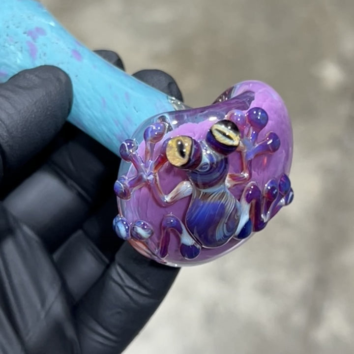 Frozen Explosion Frog Spoon Glass Pipe Beezy Glass