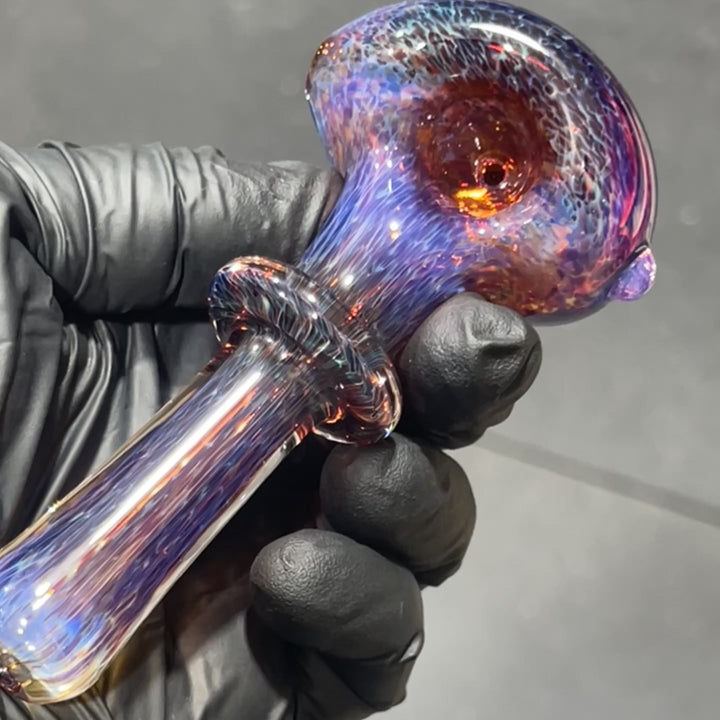 Thick Purple Pipe Glass Pipe Chuck Glass