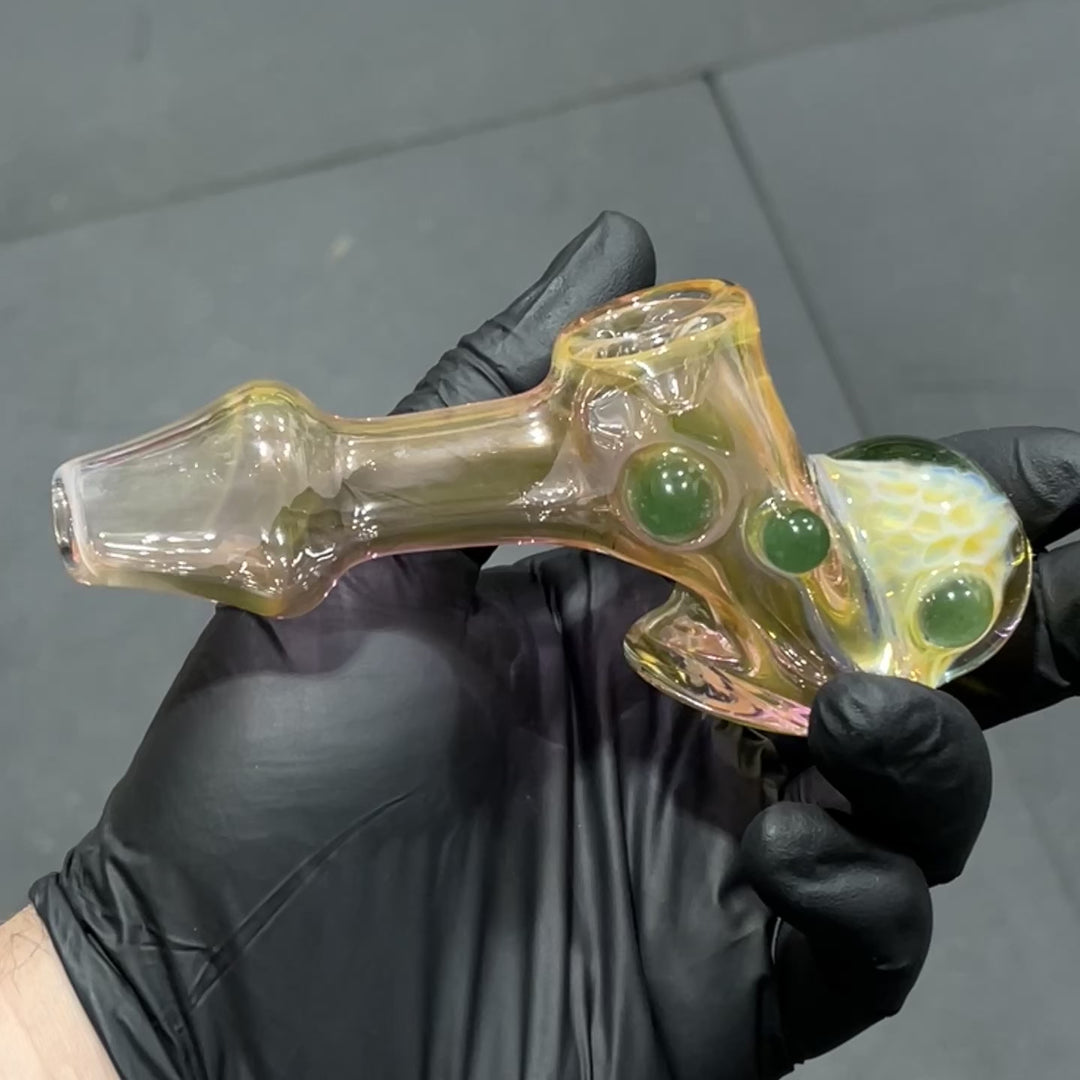 Fumed Honeycomb Hammer Glass Pipe Catfish Glass