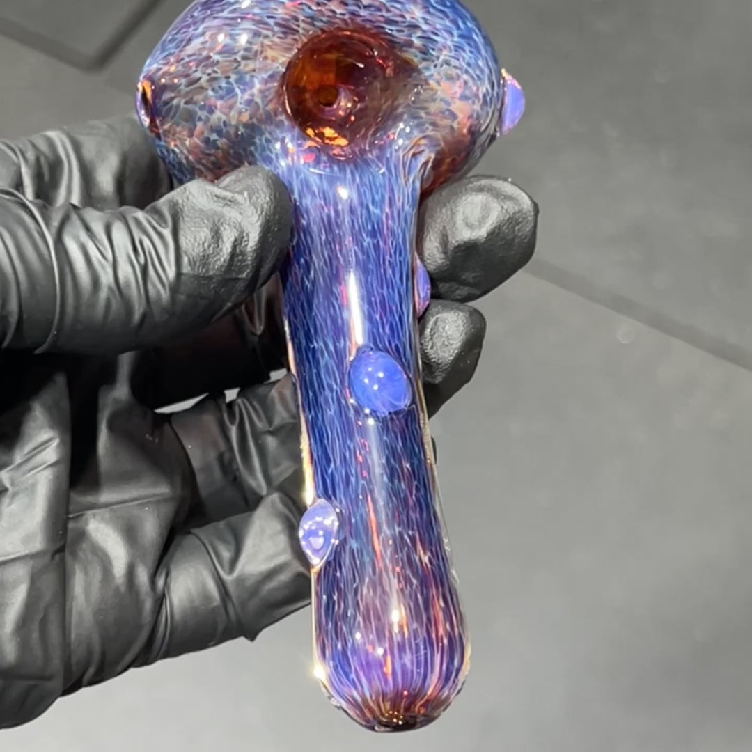 Thick Purple Pipe Glass Pipe Chuck Glass