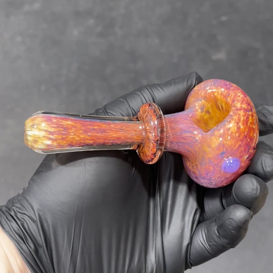 Thick Striking Purple Pipe + Ryot Headcase Combo Glass Pipe Chuck Glass