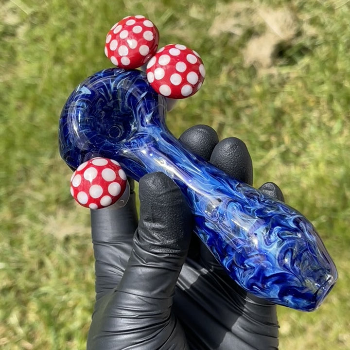 Mushroom Glass Pipe Combo