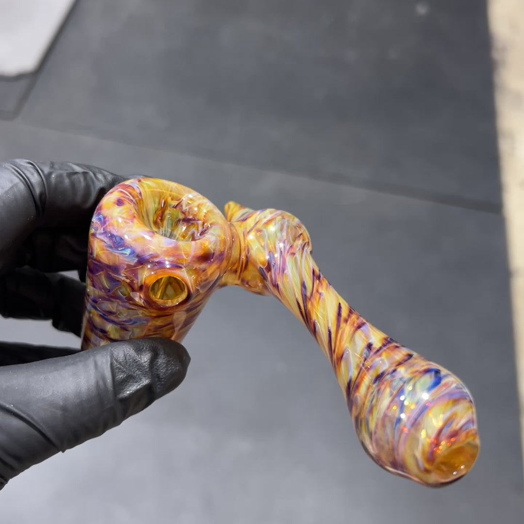 Jedi Multi-Color Sidecar Bubbler Glass Pipe Jedi Glassworks