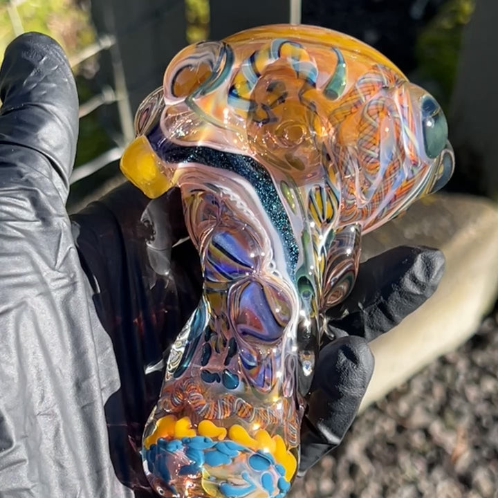 Molten Thick and Twisted Pipe Glass Pipe Molten Imagination