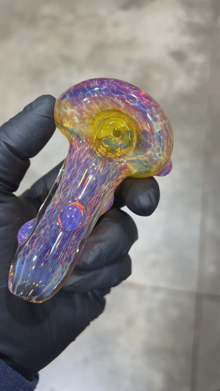 Thick Purple Pipe Glass Pipe Chuck Glass