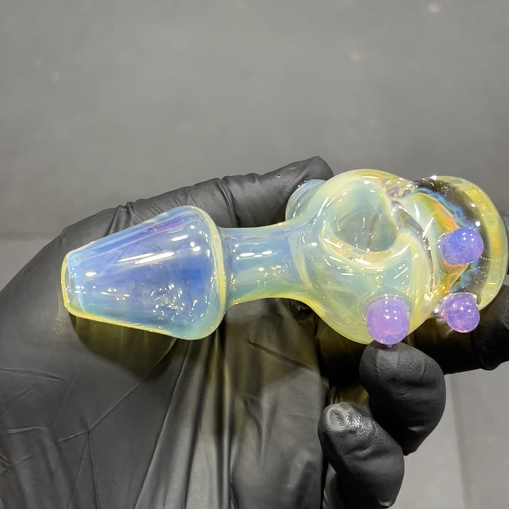 Fumed Honeycomb Spoon Glass Pipe Catfish Glass