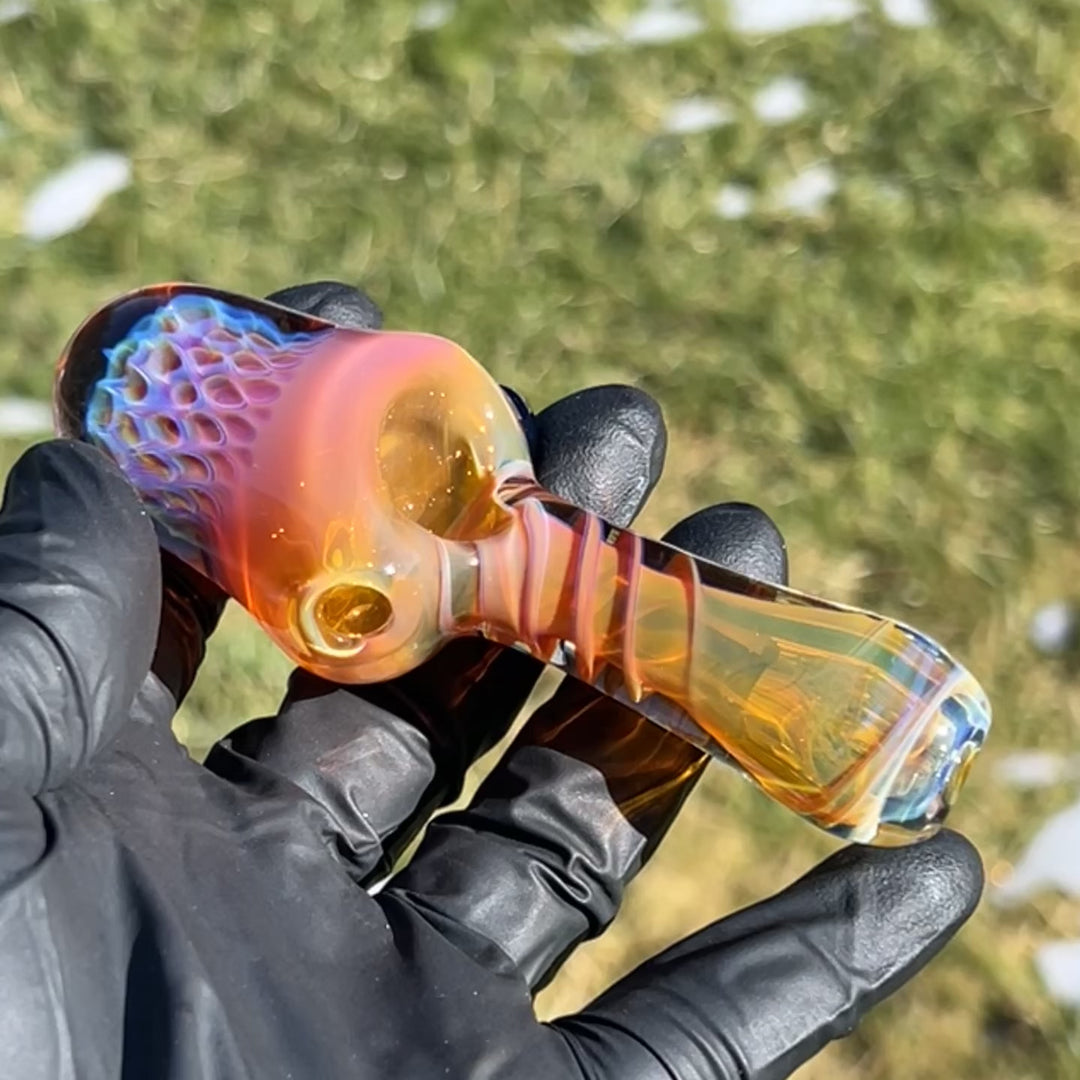 Alien Brain Honeycomb Pipe Glass Pipe Plug a Nug