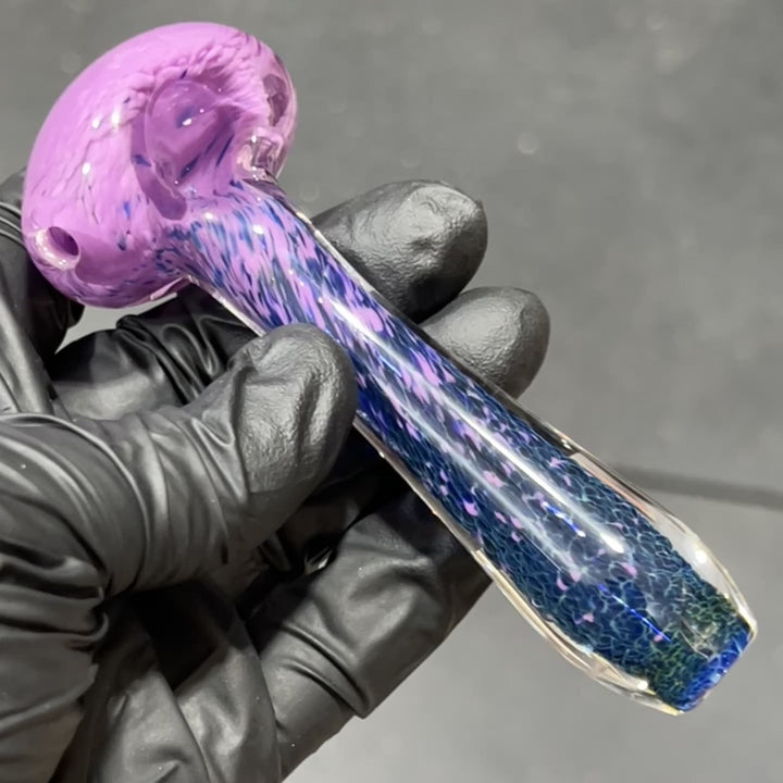 Purple Frit Pipe Glass Pipe Beezy Glass