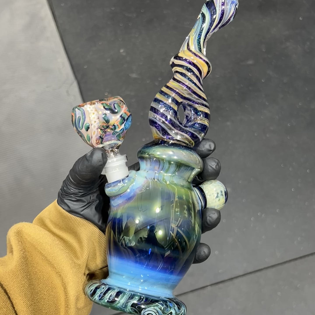 Dichro Genie Lamp Bong Glass Pipe Molten Imagination