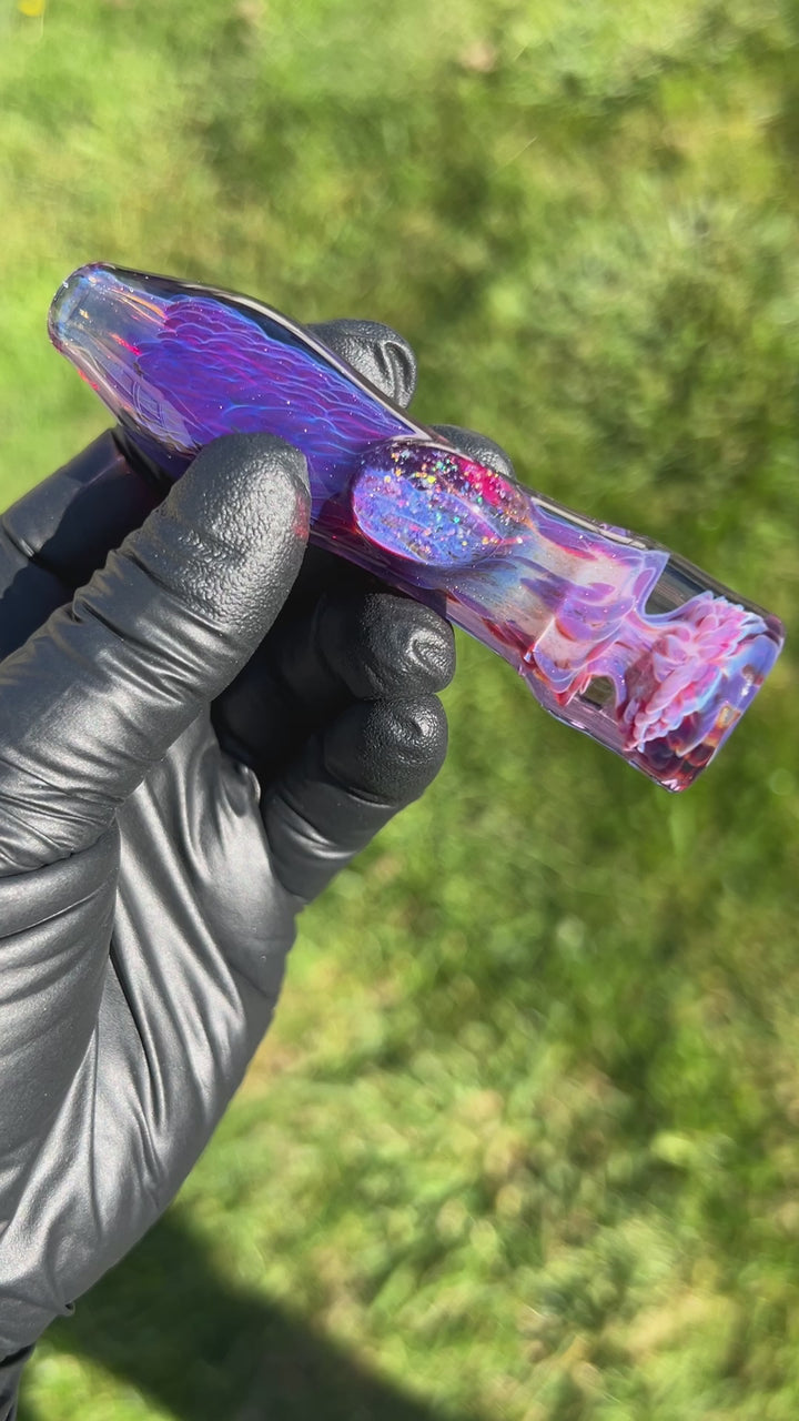 Purple Plasma Chillum Glass Pipe Tako Glass