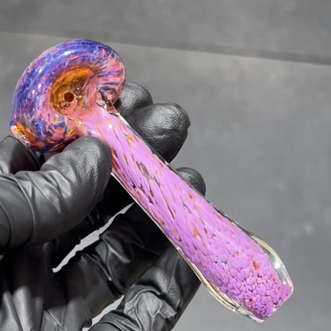 Purple Frit Pocket Pipe Glass Pipe Beezy Glass