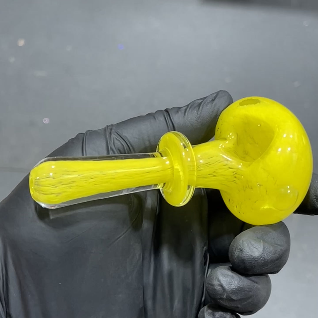 Thick Yellow Frit Pipe Glass Pipe Chuck Glass