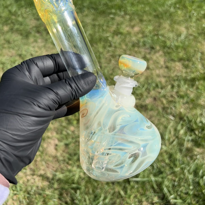 9" Fumed Squiggle Beaker Bong