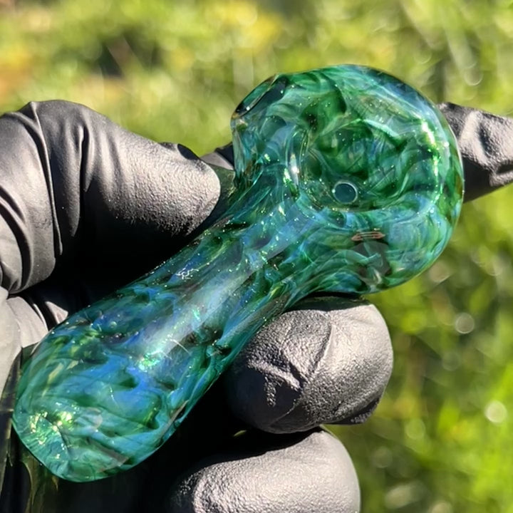 Experimental Green Pocket Pipe Glass Pipe Jedi Glassworks