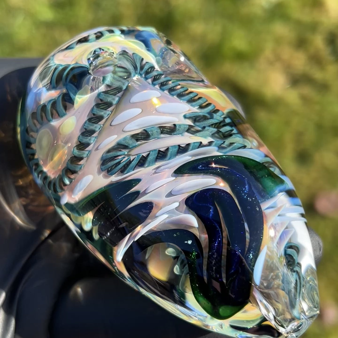 XL Inside Out Egg Spoon Glass Pipe Avant Garde