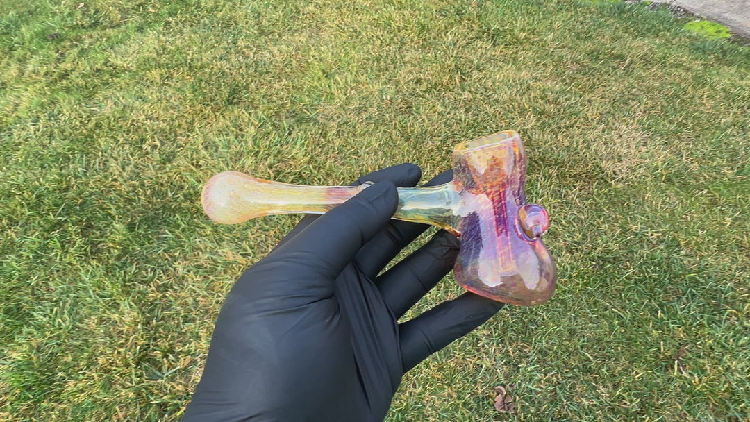 Purple Mushroom Bubbler Glass Pipe Beezy Glass