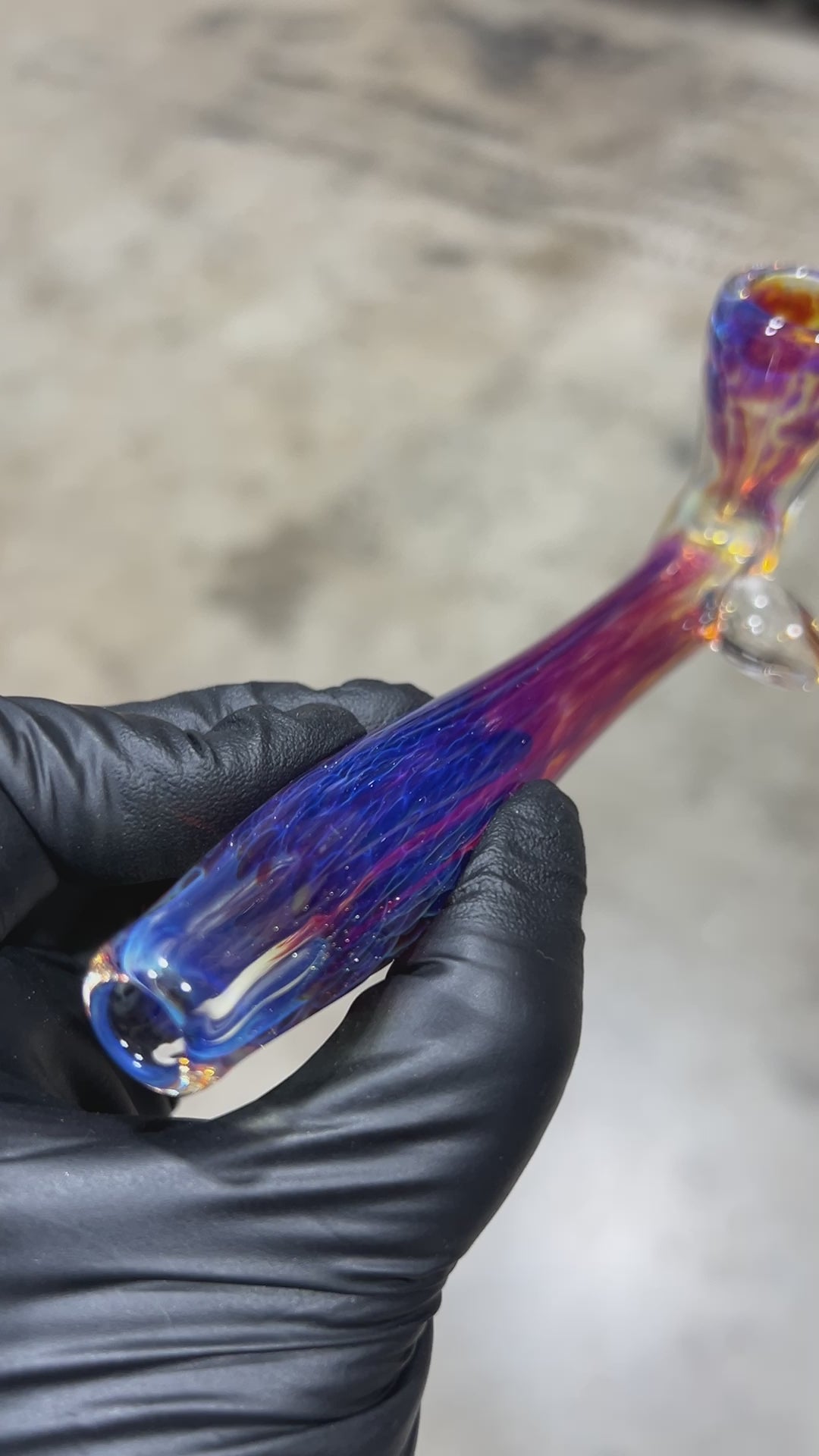 Samurai Kiseru Nebula Pipe Glass Pipe Tako Glass