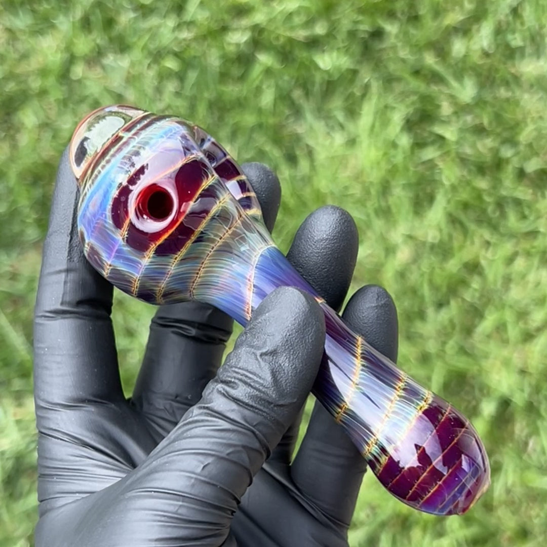 Mulberry Purple Coil Glass Pipe Glass Pipe Schutz Glass