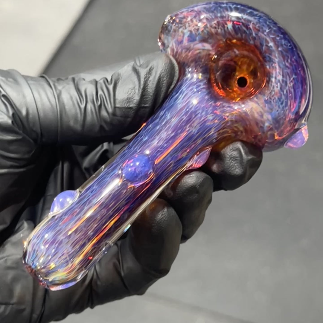 Thick Purple Pipe Glass Pipe Chuck Glass