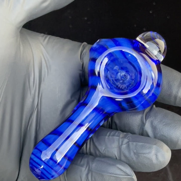 Tahoe Blue Coil Glass Pipe