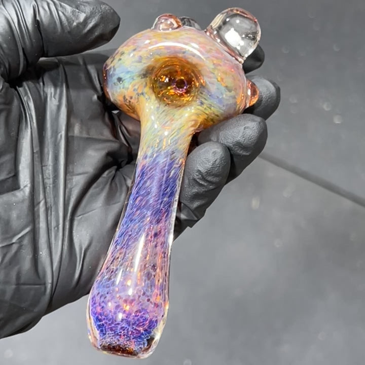 Purple Frit Opal Pipe Glass Pipe Beezy Glass