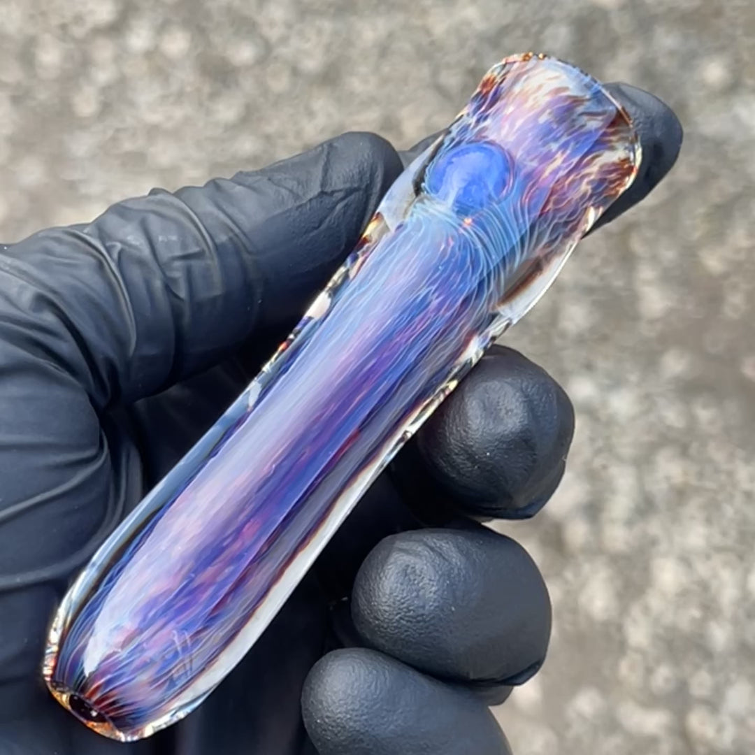 Thick Purple Chillum & Case Combo Glass Pipe Chuck Glass