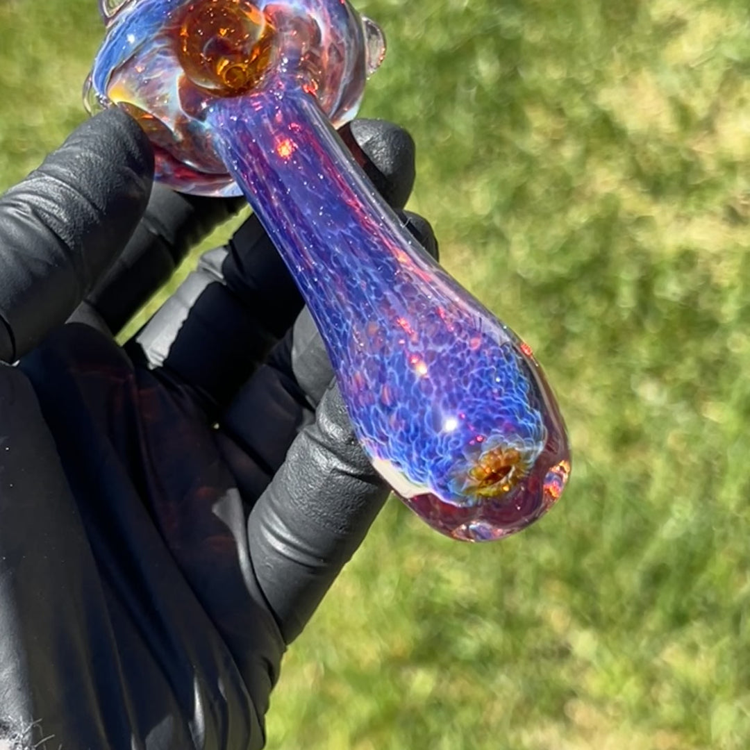 Purple Magic Marble Pipe Glass Pipe Beezy Glass