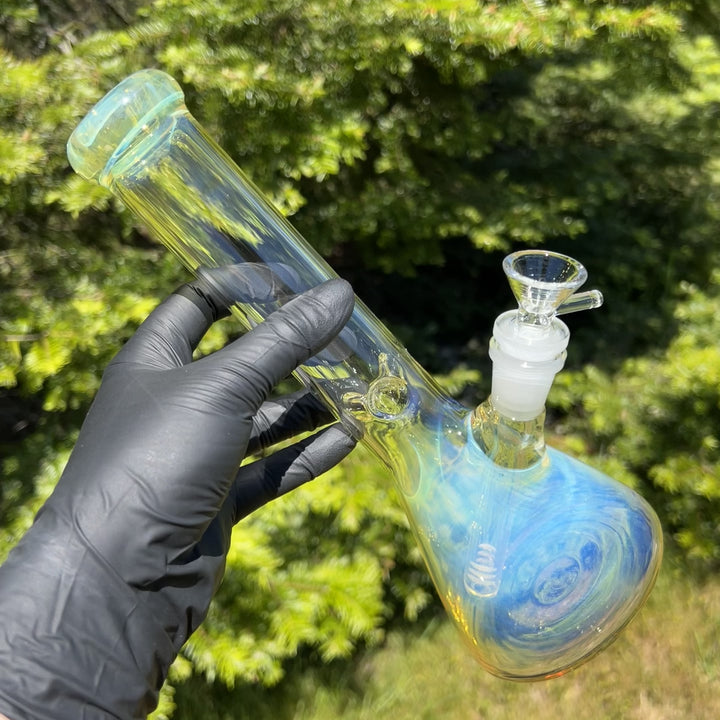 10" Fume Beaker Bong Glass Pipe TG