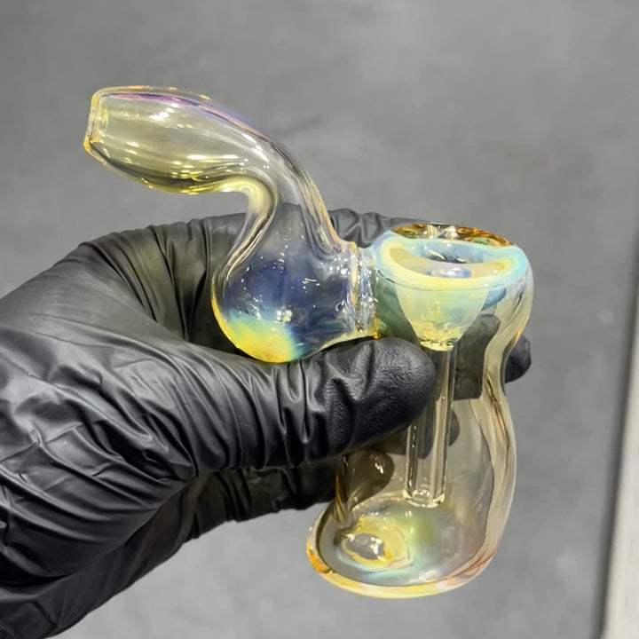 Fumed Bubbler Glass Pipe Mary Jane's Glass